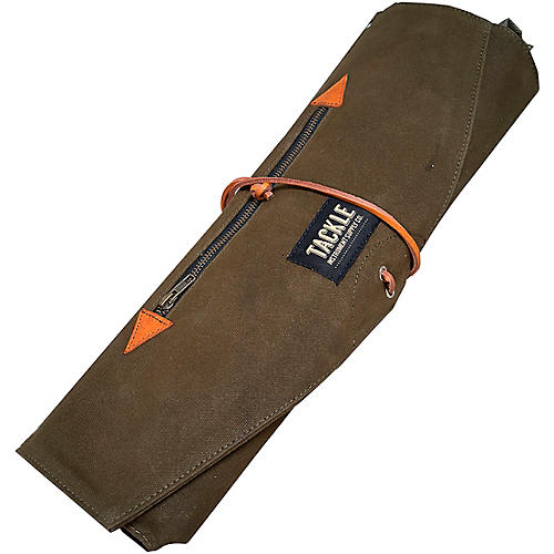 Tackle Instrument Supply Forest Green Waxed Canvas Roll Up Stick Bag