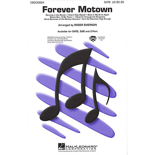 Hal Leonard Forever Motown (Medley) SAB Arranged by Roger Emerson