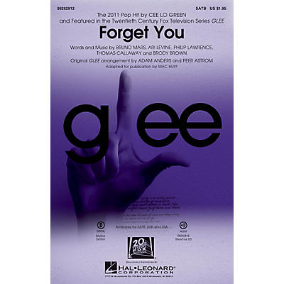Hal Leonard Forget You (featured on Glee) SSA by Cee Lo Green Arranged by Adam Anders