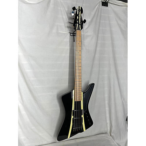 sandberg Forty Eight Electric Bass Guitar Black with Cream stripes