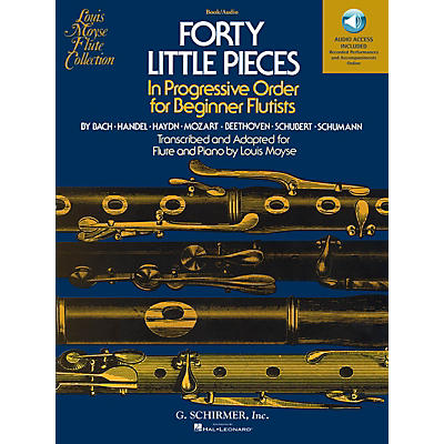 G. Schirmer Forty Little Pieces Woodwind Solo Series Softcover Audio Online Composed by Various Edited by Louis Moyse