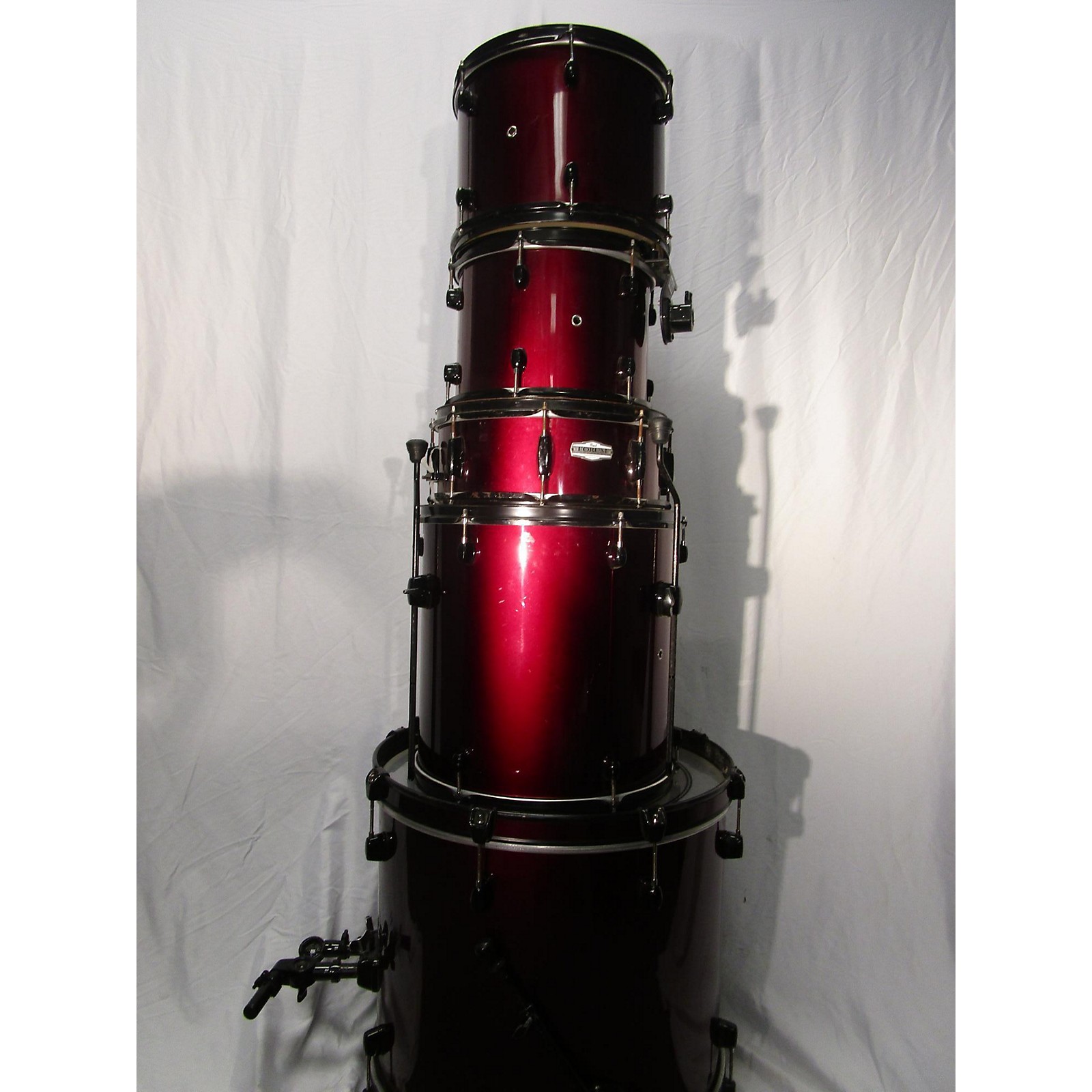 Used Pearl Forum Drum Kit Wine Red Musician s Friend used-pearl-forum-drum-kit-wine-red-musician-s-friend