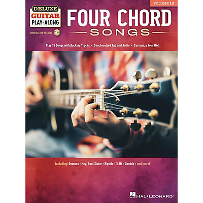 Hal Leonard Four Chord Songs Deluxe Guitar Play-Along Volume 13 Book/Audio Online