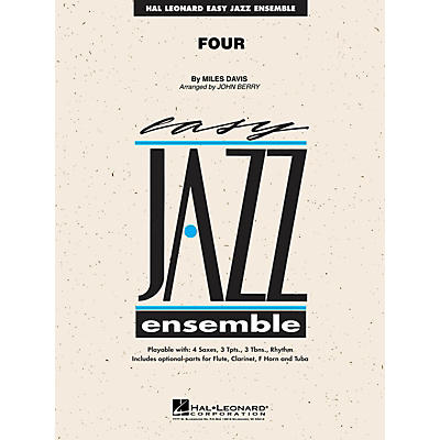 Hal Leonard Four Jazz Band Level 2 Arranged by John Berry