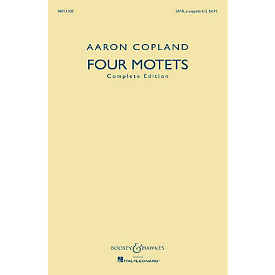 Boosey and Hawkes Four Motets (Complete Edition) SATB a cappella composed by Aaron Copland