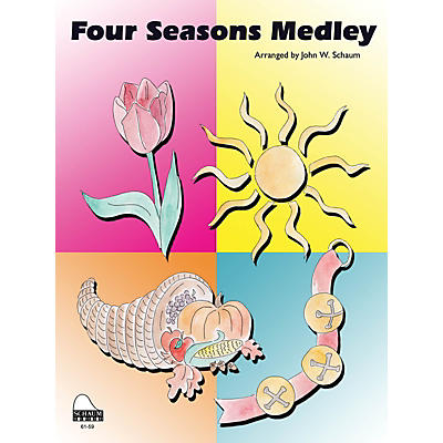 SCHAUM Four Seasons Medley Educational Piano Series Softcover