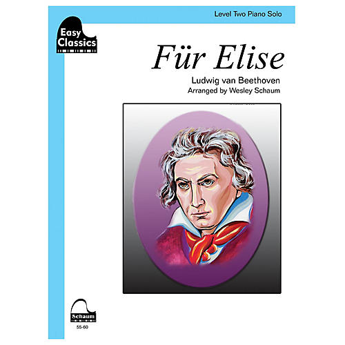 Schaum Für Elise Educational Piano Book by Ludwig van Beethoven (Level 2)