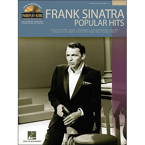 Hal Leonard Frank Sinatra Popular Hits Volume 44 Book/CD Piano Play-Along arranged for piano, vocal, and guitar (P/V/G)