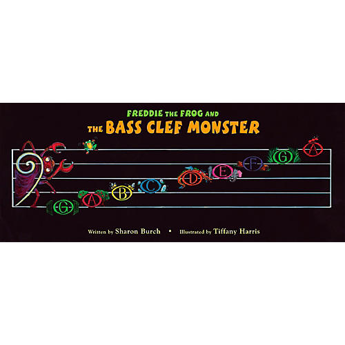 Freddie The Frog And The Bass Clef Monster Poster