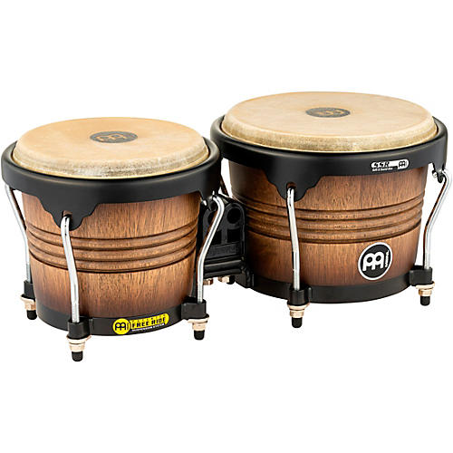 MEINL Free Ride Series Matte Wood Bongos Condition 1 - Mint Antique Tobacco Burst 6.75 & 8 in.