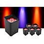 CHAUVET DJ Freedom Flex H4 Wireless RGBAW+UV LED PAR Wash Light 6-Pack With Charging Case