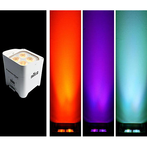 Freedom Par Hex-4 Battery-Powered/Wireless RGBAW+UV LED Par Wash Light - White