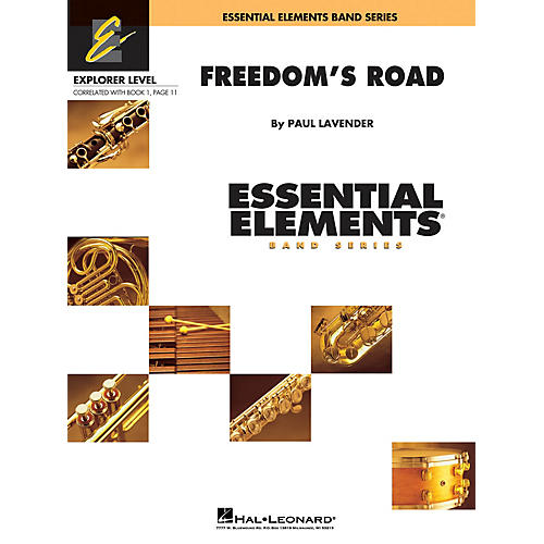 Hal Leonard Freedom's Road Concert Band Level 0.5 Composed by Paul Lavender