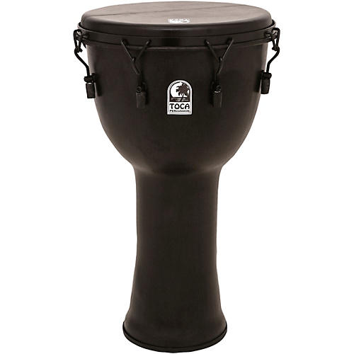 Toca Freestlyle Mechanically Tuned Djembe With Extended Rim 9 in. Black Mamba