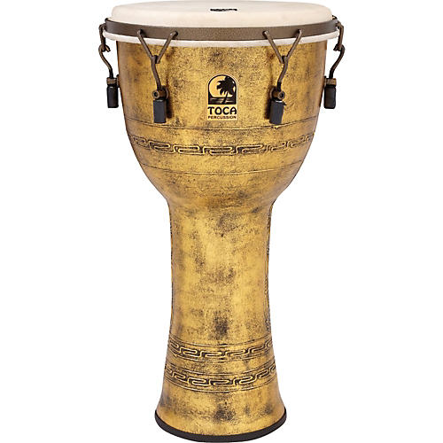 Toca Freestyle Antique-Finish Djembe Condition 2 - Blemished 10 inch, Silver 194744711749