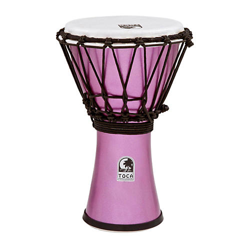 Toca Freestyle Colorsound Djembe Metallic Violet 7 in.
