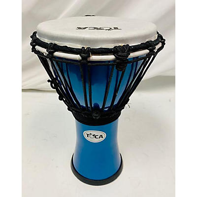 Toca Freestyle II Rope-Tuned 8in Blue Djembe