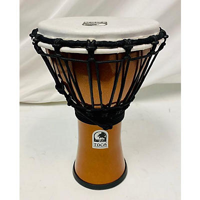 Toca Freestyle II Rope Tuned 8in Gold Djembe