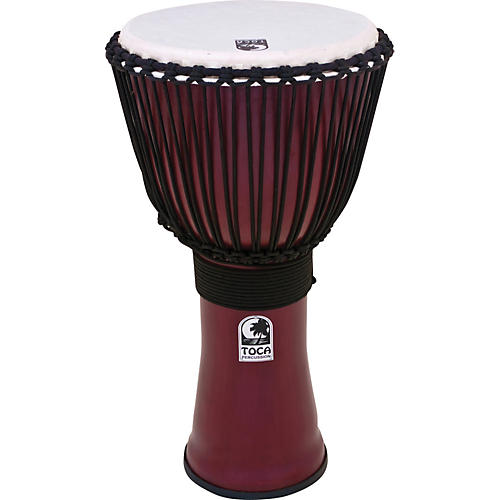 Toca Freestyle II Rope-Tuned Djembe 10 in. Deep Red