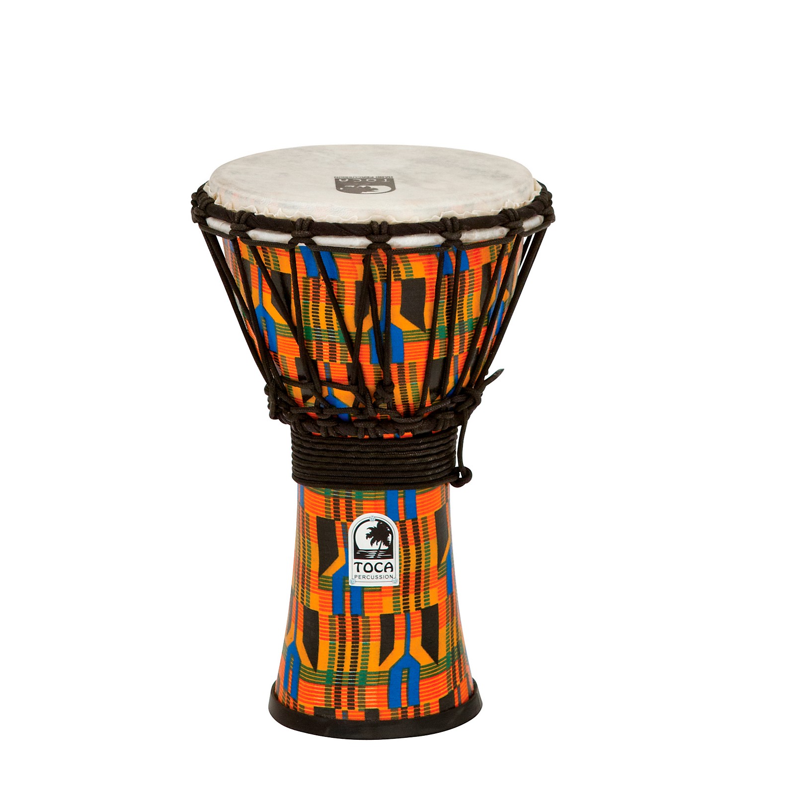 Toca Freestyle Kente Cloth Rope Tuned Djembe 7 in. | Musician's Friend