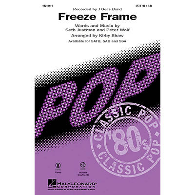 Hal Leonard Freeze Frame SATB arranged by Kirby Shaw