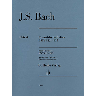 G. Henle Verlag French Suites BWV 812-817 Henle Music Folios Softcover by Bach Edited by Ullrich Scheideler