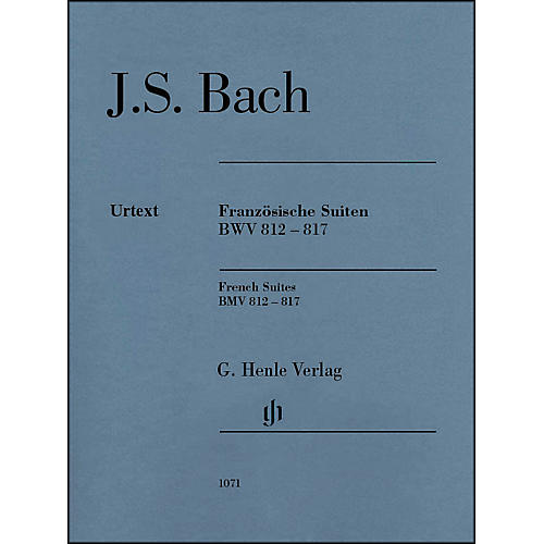 French Suites BWV 812-817 without Fingering By Bach / Steglich