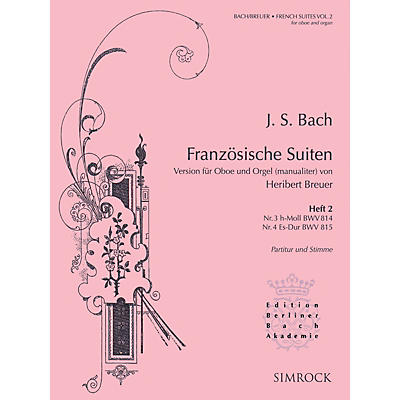 SIMROCK French Suites (Oboe and Organ Volume 2 (Nos. 3 and 4)) Boosey & Hawkes Chamber Music Series Book