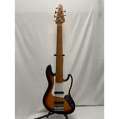 SX Fretless 6 String Electric Bass Guitar