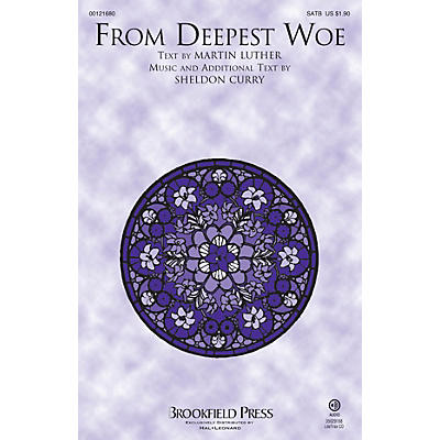 Brookfield From Deepest Woe SATB composed by Sheldon Curry