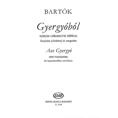 From Gyergyo (three 3 Hungarian Folksongs From The County Of Csik) Recorder Piano EMB Series