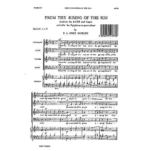 Novello From the Rising of the Sun SATB