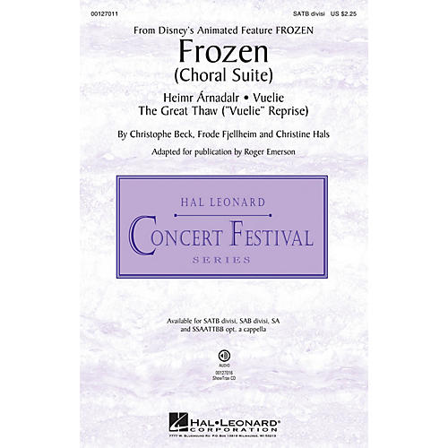 Hal Leonard Frozen (Choral Suite) SATB Divisi composed by Christophe Beck