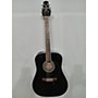 Used Takamine Ft341 Dread Acoustic Guitar Black