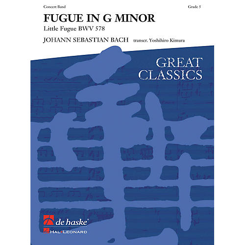 Fugue In G Minor Score Only Concert Band