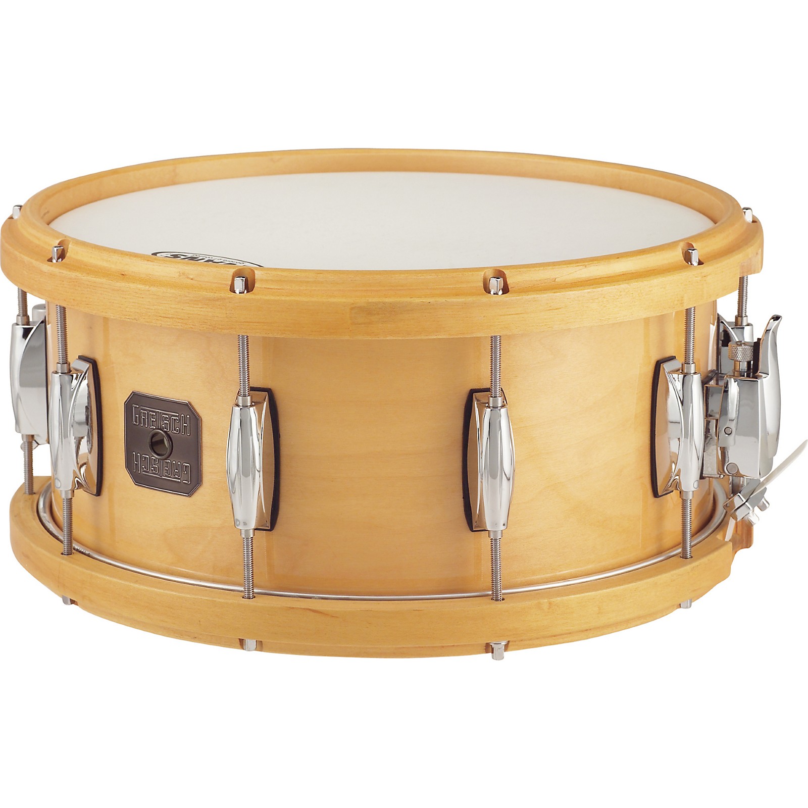 Gretsch Drums Full Range Maple Snare Drum With Wood Hoop Musicians Friend 