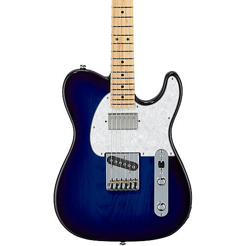 G&L Fullerton Deluxe ASAT Classic Bluesboy Maple Fingerboard Electric Guitar Blue Burst