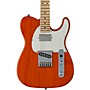 G&L Fullerton Deluxe ASAT Classic Maple Fingerboard Electric Guitar Clear Orange