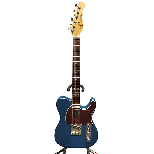 G&L Fullerton Deluxe ASAT Classic Solid Body Electric Guitar Lake Placid Blue Metallic