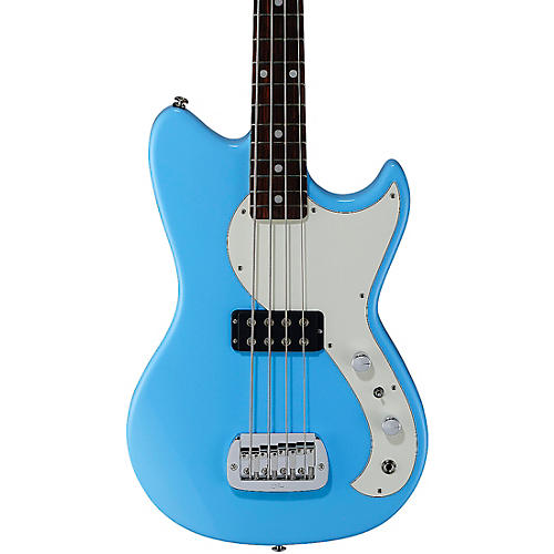 G&L Fullerton Deluxe Fallout Shortscale Electric Bass Himalayan Blue