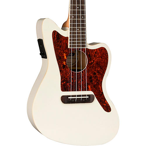 Fender Fullerton Jazzmaster Acoustic-Electric Ukulele Olympic White