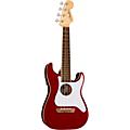 Fender Fullerton Stratocaster Acoustic-Electric Ukulele BlackCandy Apple Red