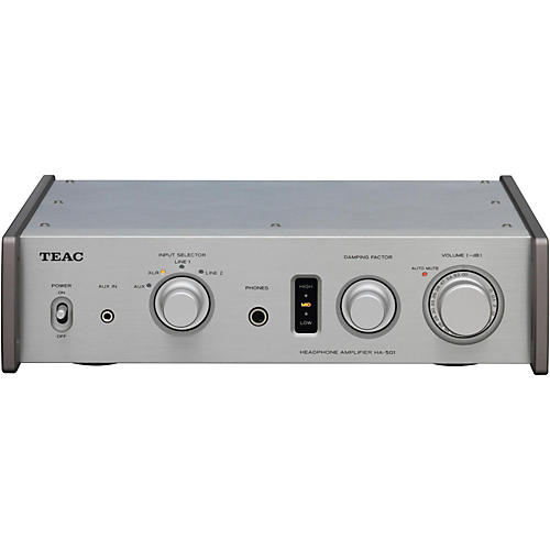 Fully Analog Dual Monaural Headphone Amplifier. Silver Color