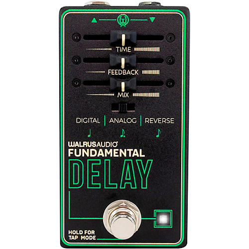 Walrus Audio Fundamental Series Delay Effects Pedal Black