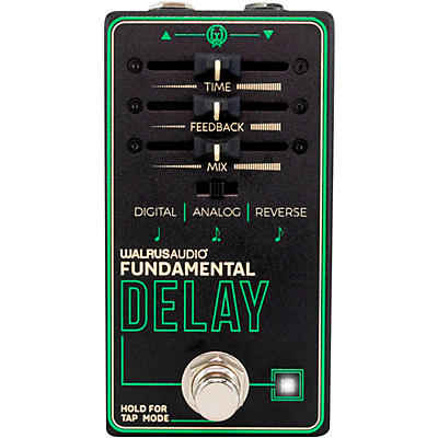Walrus Audio Fundamental Series Delay Guitar Effects Pedal -