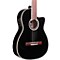 Fusion 12 Jet Acoustic-Electric Nylon String Classical Guitar Level 2 Black 190839022912