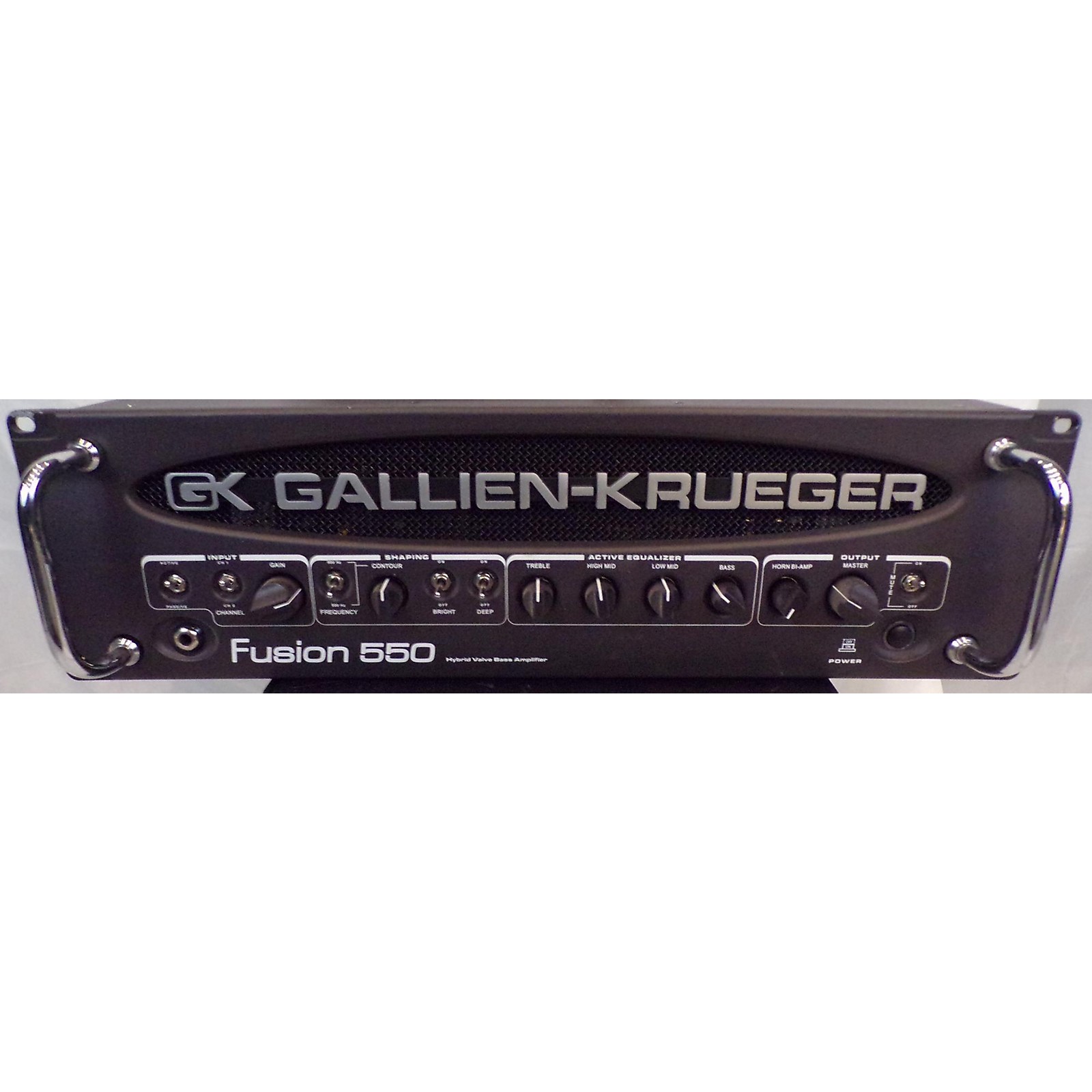 Used GallienKrueger Fusion 550 Hybrid 550W Bass Amp Head Musician
