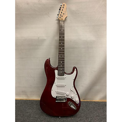 Giannini G-100 Solid Body Electric Guitar Crimson Red Trans