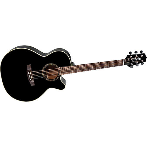 G NEX EG481SCX Black Chain Acoustic-Electric Guitar