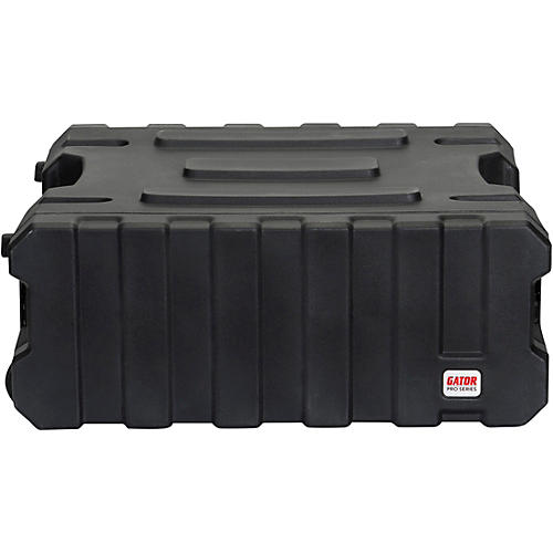 Gator G-Pro Roto Mold Rolling Rack Case Black 4 Space